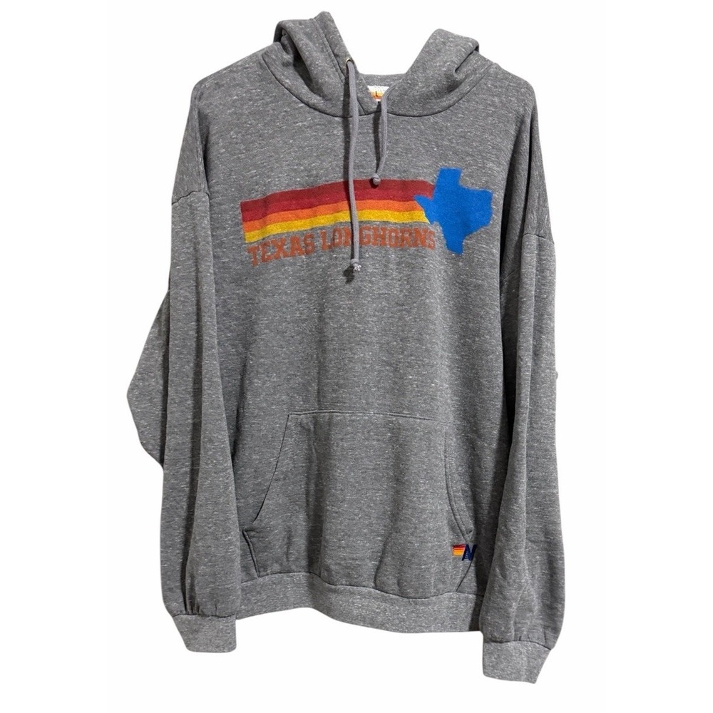 Aviator Nation University Of Texas State Logo Pullover Hoodie Relaxed Size Large